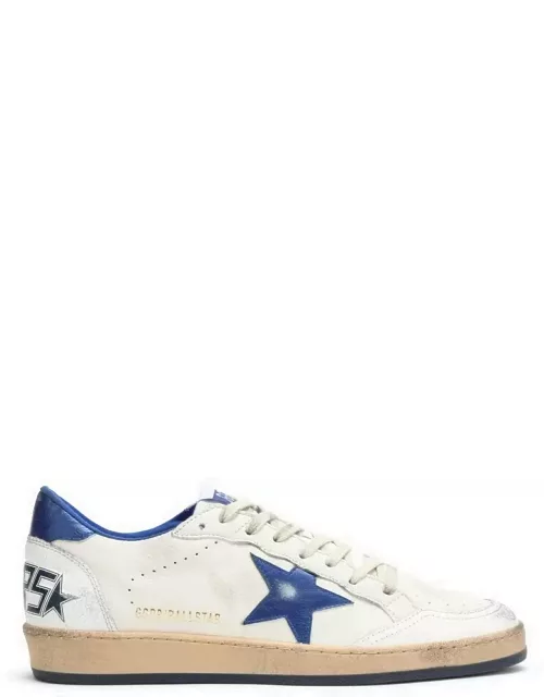 White/metallic blue Ballstar sneaker