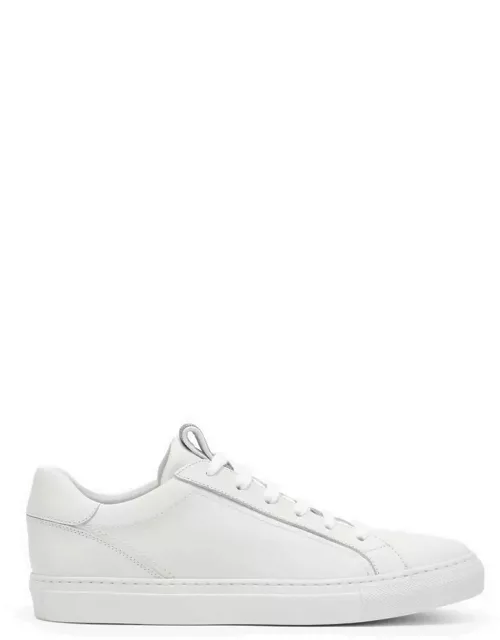 White leather trainer