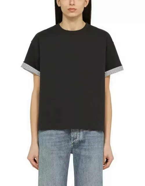 Shadow cotton crew-neck T-shirt