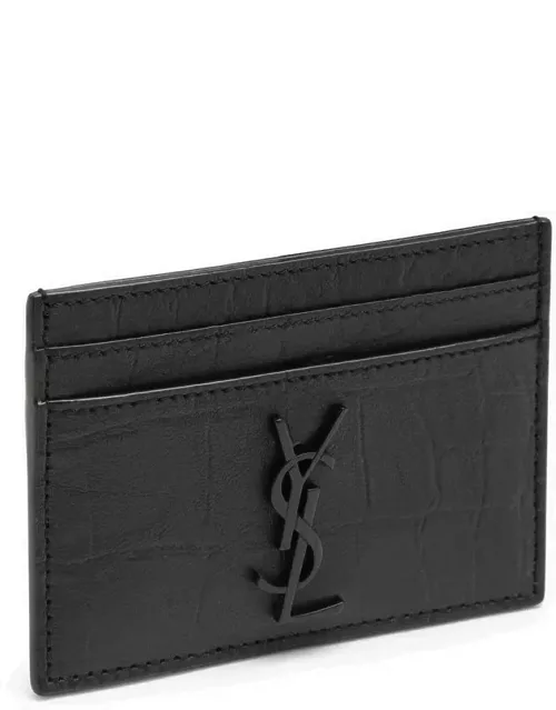 Monogram black credit card holder