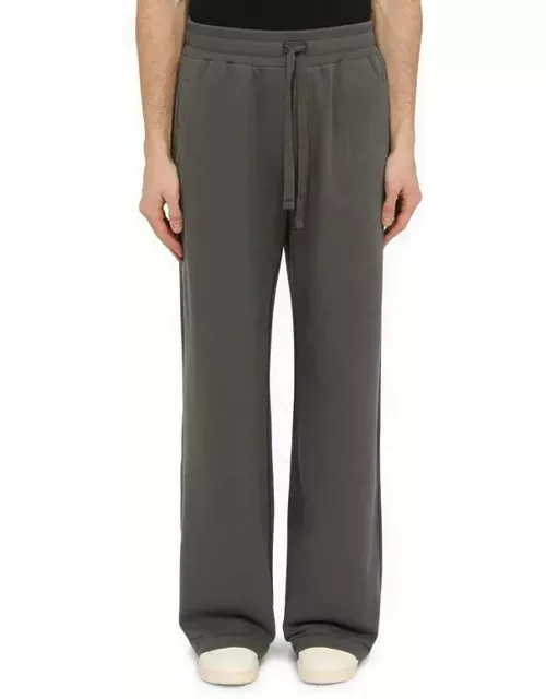 Grey jogging trousers in cotton