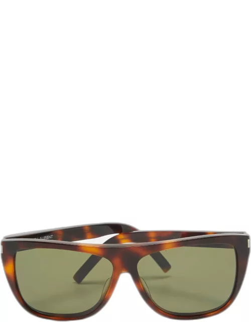 Saint Laurent Brown Tortoise SL1003 Wayfarer Sunglasse