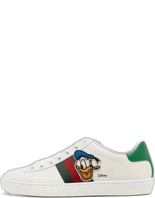 Gucci x Disney White Leather Donald Duck Ace Sneaker