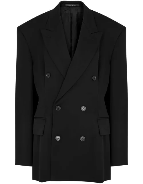 Balenciaga Wool Blazer - Black And Caramel - 38 (UK10 / S)