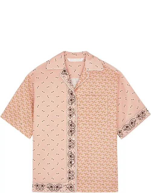 Palm Angels Patchwork Printed Linen-blend Shirt - Multicoloured - 42 (UK10 / S)
