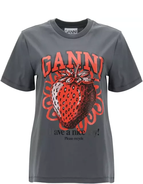 Ganni T-shirt With Graphic Print