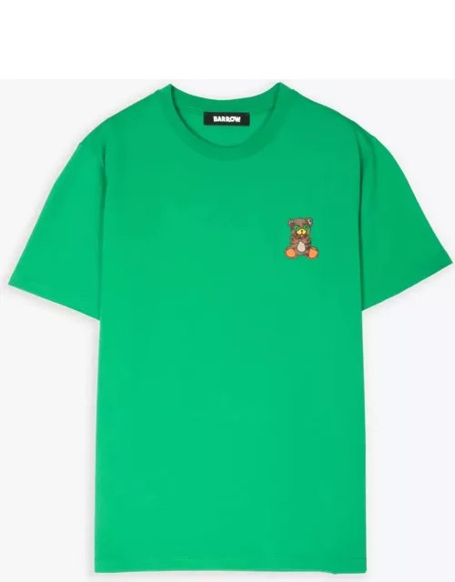 Barrow Jersey T-shirt Unisex Emerald green t-shirt with chest teddy bear print