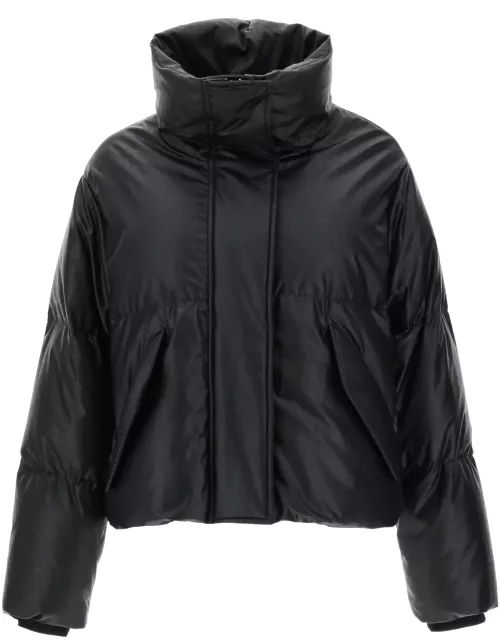 MM6 Maison Margiela Black Leather-like Jacket