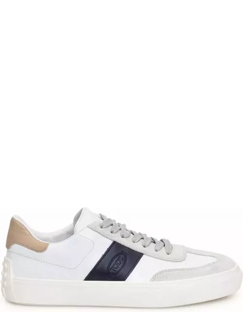 Tod's Sneakers In Smooth And Suede Leather