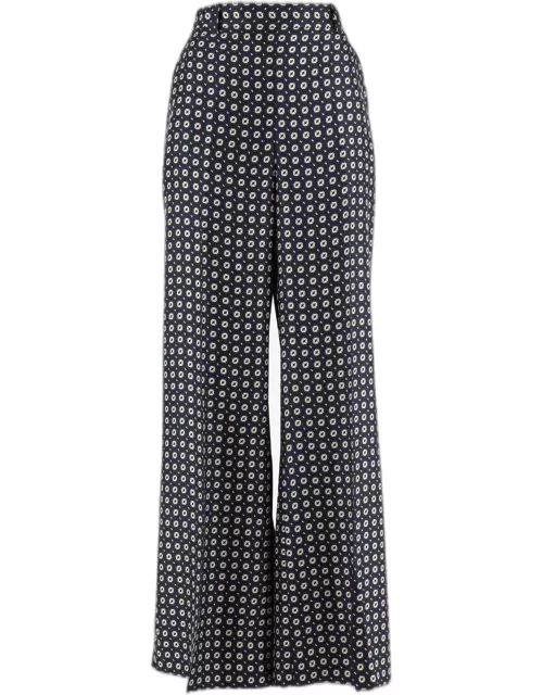 Ralph Lauren Silk Pants With Geometric Pattern