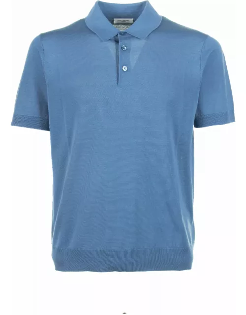 Paolo Pecora Light Blue Polo Shirt With Short Sleeve