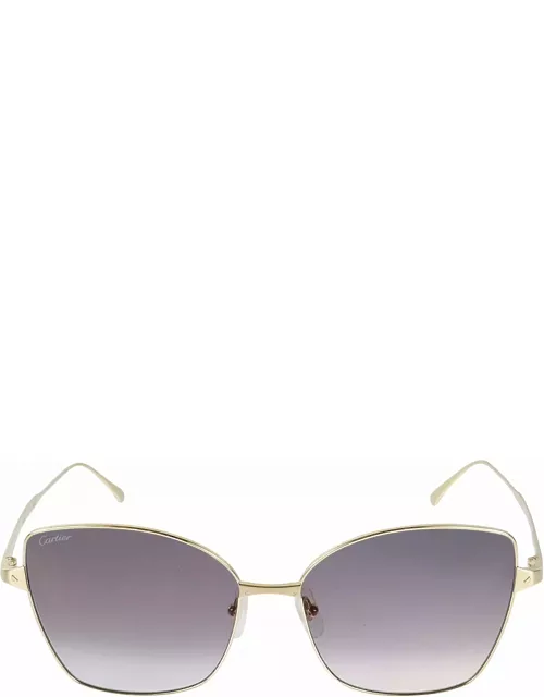 Cartier Eyewear Cat Eye Square Sunglasse