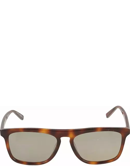 Saint Laurent Eyewear Square Frame Flame Effect Sunglasse