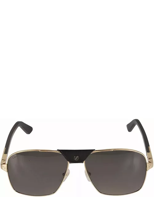 Cartier Eyewear Aviator Logo Detail Sunglasse