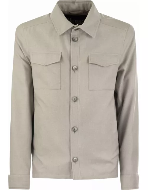 Herno Rain Cotton Cashmere Shirt