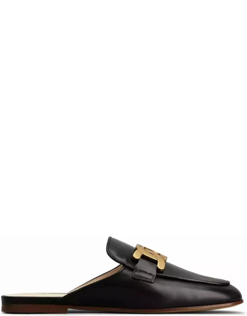 Tod's Mules In Black Leather