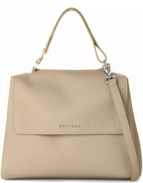 Orciani Sveva Soft Medium Leather Shoulder Bag