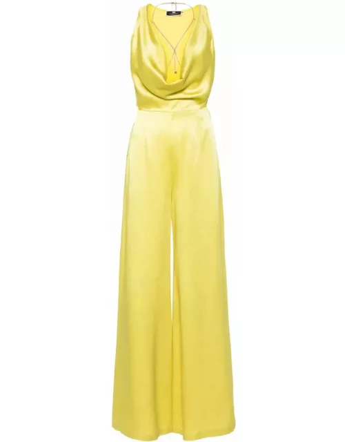 Elisabetta Franchi Elegant Yellow Jumpsuit