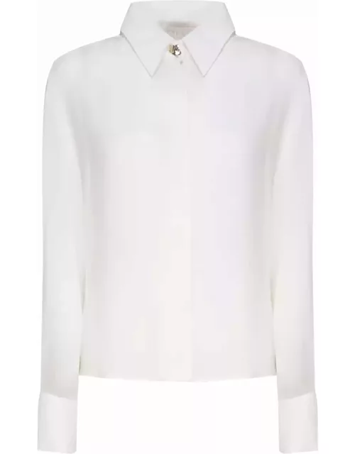 Genny Shirt With Golden Button Collar