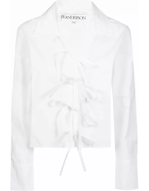 J.W. Anderson Bow Tie Cropped Shirt