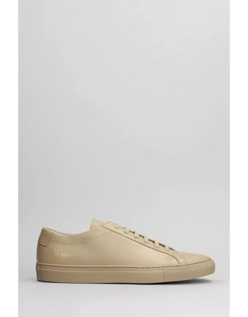 Common Projects Achilles Low Sneakers In Brown Leather