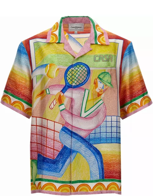 Casablanca Crayon Tennis Player Shirt