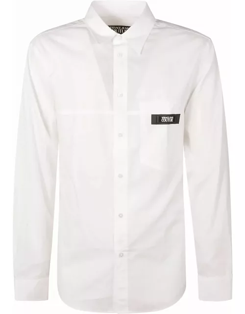 Versace Jeans Couture Logo Patched Round Hem Shirt