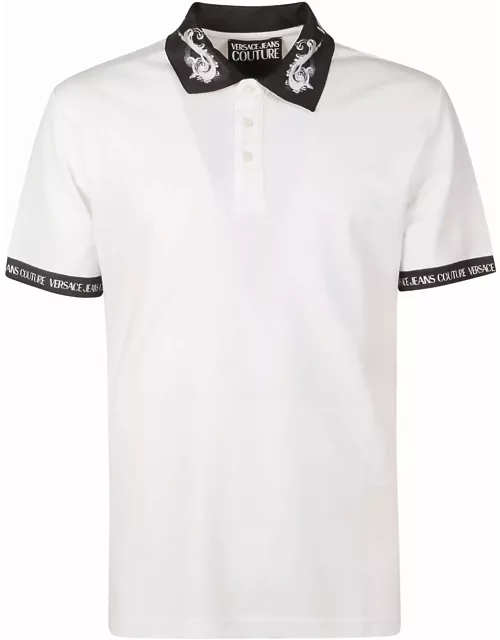 Versace Jeans Couture Logo Trimmed Regular Polo Shirt