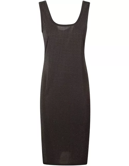 Versace Jeans Couture All-over Studded Tank Dres