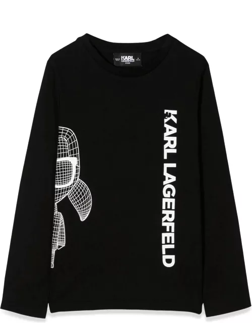 karl lagerfeld long-sleeved t-shirt