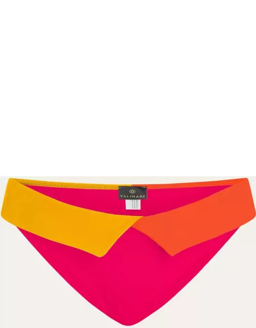 Capri Color Block Flap Bikini Bottom