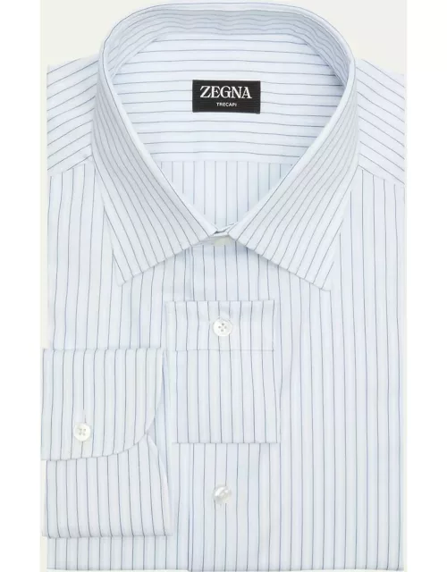 Men's Trecapi Cotton Stripe Dress Shirt