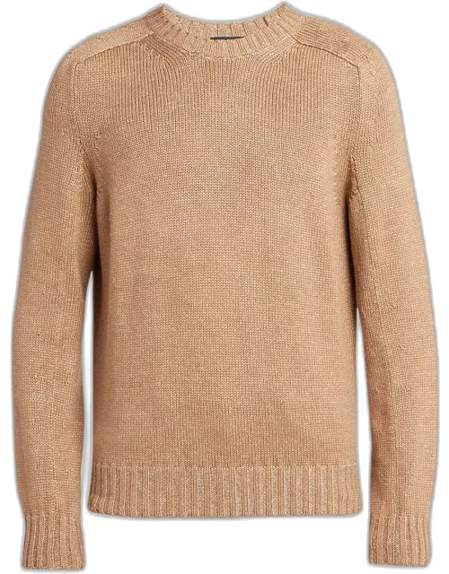 Men's Melange Knit Crewneck Sweater