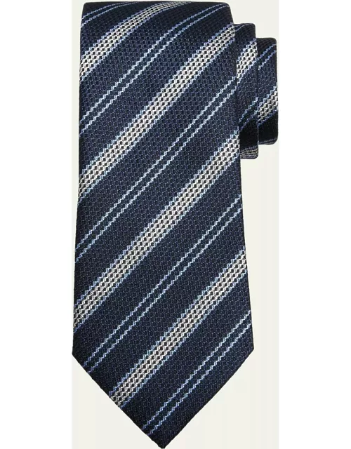 Men's Multi-Stripe Jacquard Silk Tie