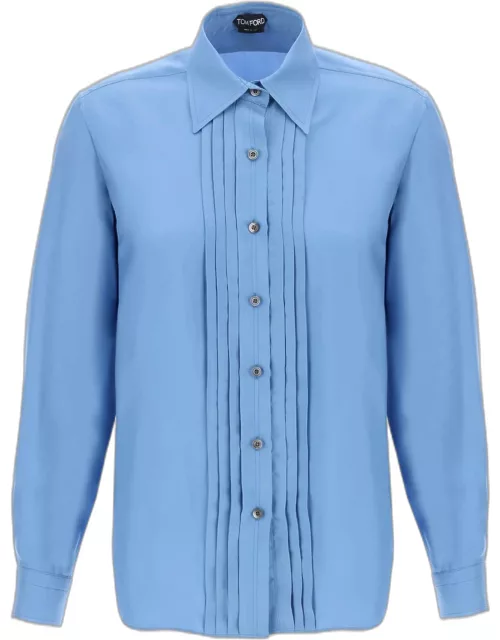 TOM FORD pleated bib shirt with