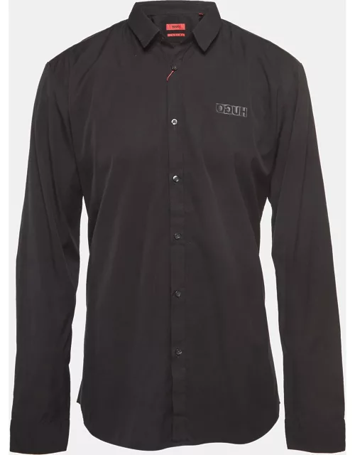 Hugo Boss Black Cotton Long Sleeve Shirt