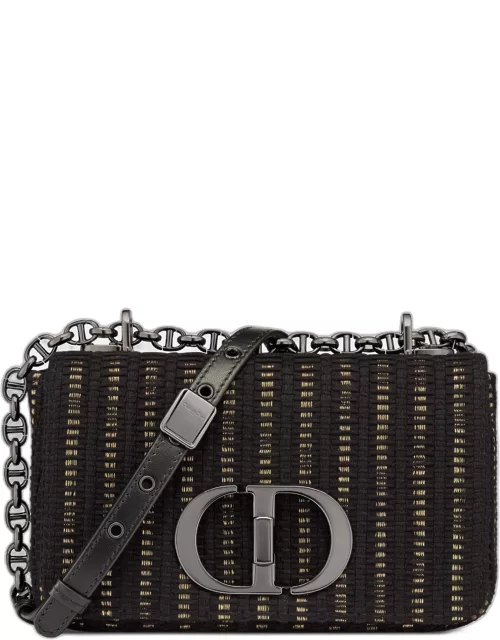 Christian Dior Black silkembroidered Small Dior Caro Bag