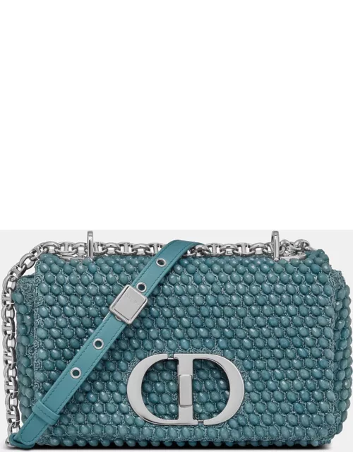 Christian Dior Azure Blue Calfskin Small Dior Caro Bag