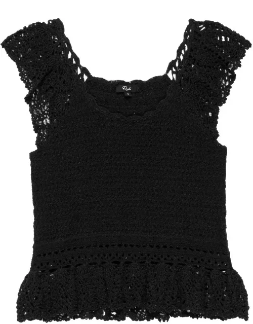 Rails Hattie Crochet Top - Black