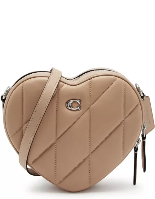 Coach Heart Quilted Leather Cross-body bag - Beige