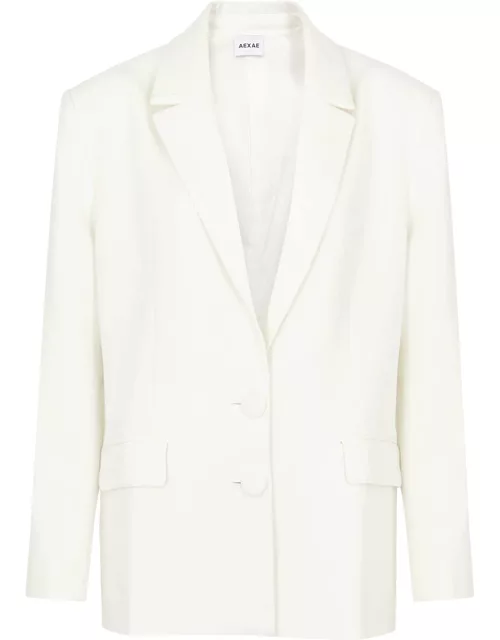 Aexae Cotton-blend Blazer - White - L (UK14 / L)