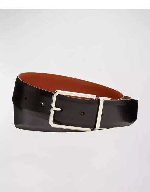 Men's Burnished Leather Belt