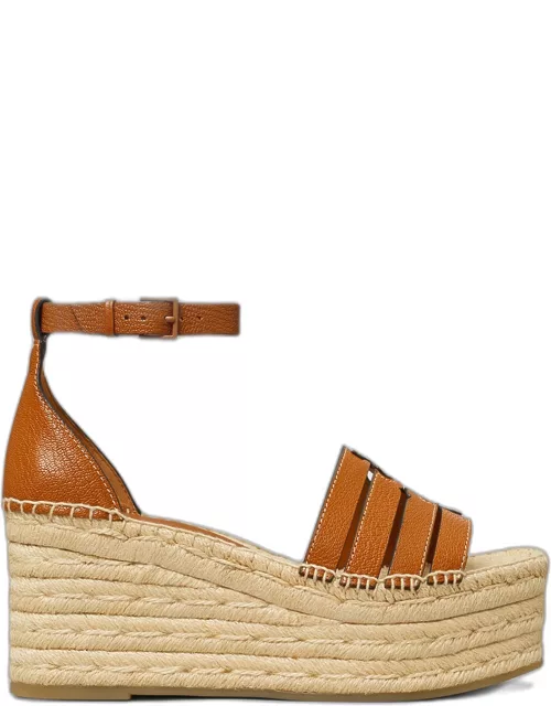 Ines Caged Leather Double T Espadrille