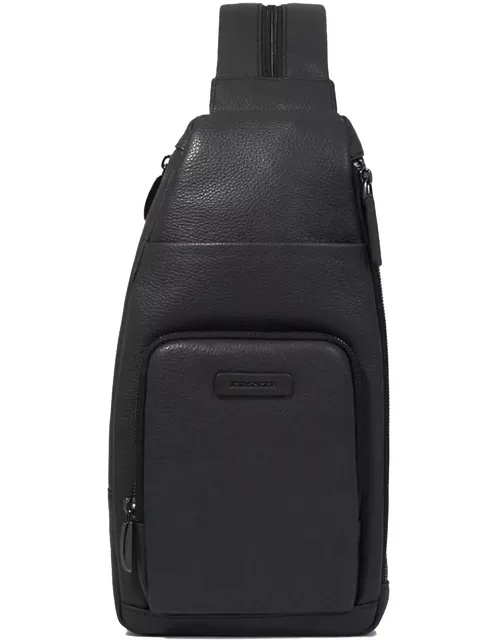 Piquadro Shoulder Bag For Ipad Mini, Portable As A Backpack