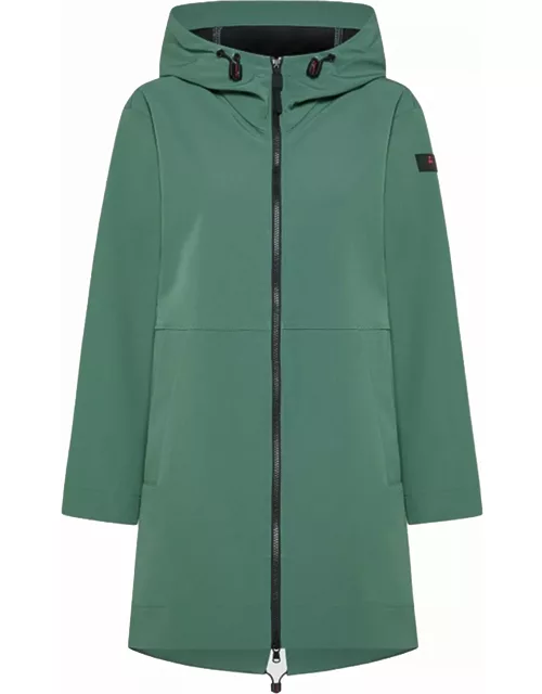 Peuterey Long Green Parka With Zip