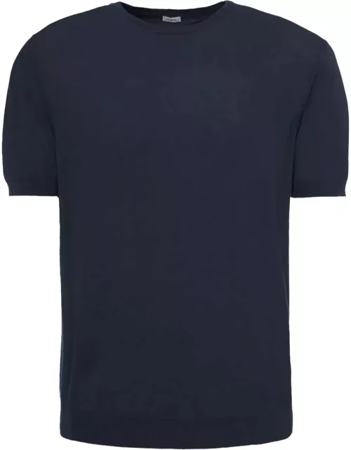Malo Navy Blue Cotton T-shirt