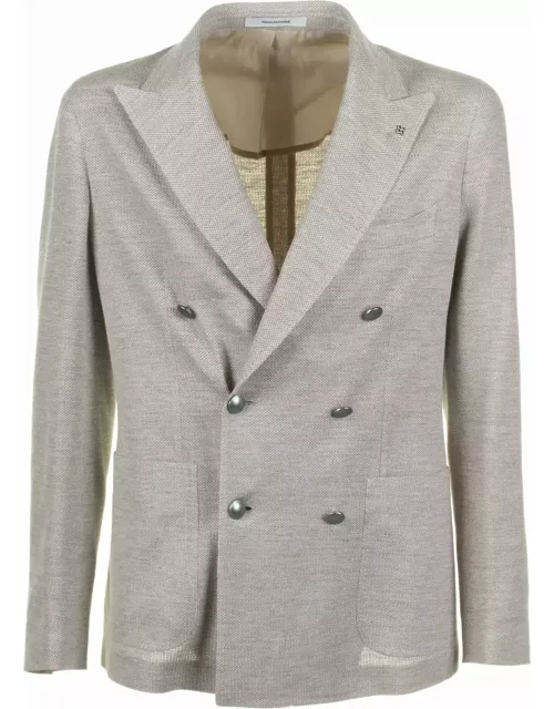 Tagliatore Beige Double-breasted Jacket