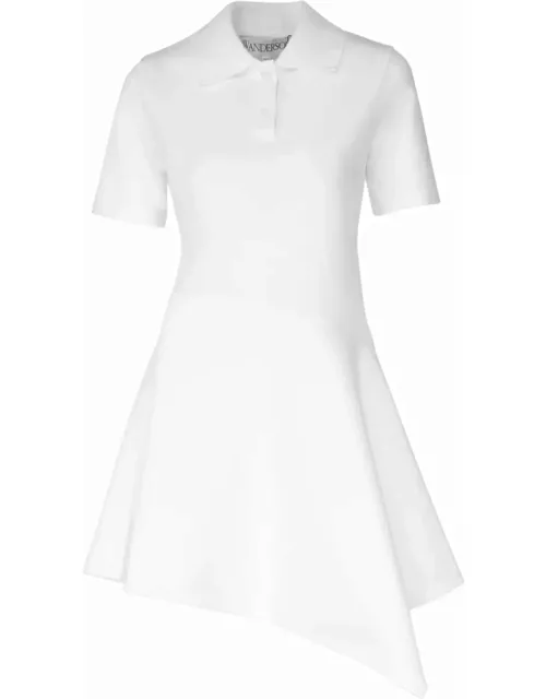 J.W. Anderson Asymmetric Dress With Polo-style Collar