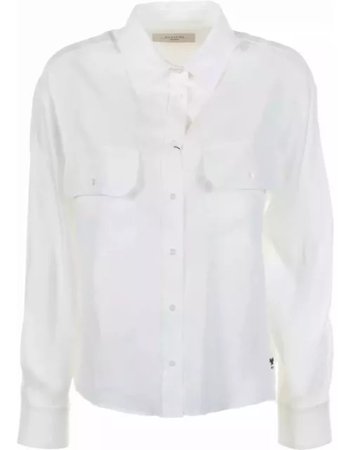 Weekend Max Mara White Linen Shirt