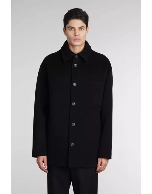 Emporio Armani Casual Jacket In Black Woo